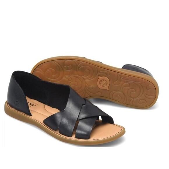 Børn Shoes - Born "Ithaca" Sandals/ Shoes Women's Size 10 Medium Black Nero New
